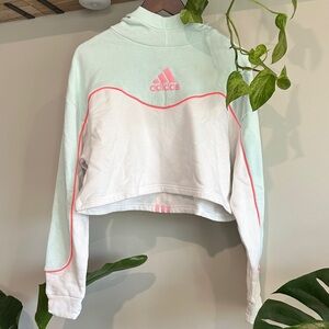 Adidas cropped hooded sweatshirt